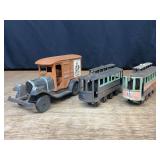 (3) Cast Truck + Trolleys