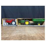 (2) 1/16 Tractors + Wagon NIB SM