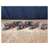 (3) Cast Locomotives