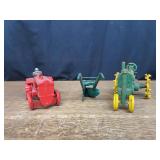 (3) Cast AC, John Deere, + Plow