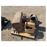 Caterpillar 30 Belt Pulley Assembly, fuel tank, and other parts