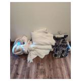 Assorted Throw Blankets Lot including Member's Mark and Way to Celebrate Halloween