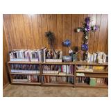 Large Assorted Book Collection with Science Fiction, Cookbooks, and Literature