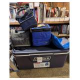 Coleman 316 Series Wichita Chest Cooler Lot with Artificial Flowers and Decorative Bows