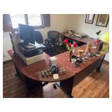 Modular Executive Office Desk System with Return and Storage
