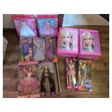 Barbie Doll Collection with Fashion Avenue Outfits and Storage Cases