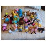 Large Assorted Lot of Plush Toys Including Disney, Looney Tunes, Minions, and Ty Beanie Babies