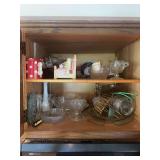 Assorted Kitchenware Lot Including Cookware Glassware and Utensils