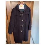 Lands End by Gloverall Traditional Wool Duffle Coat Mens Size 46 Made in England