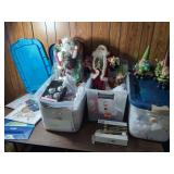 Assorted Christmas Decor and Wrapping Supplies Lot
