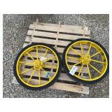 John Deere B Front Wheels