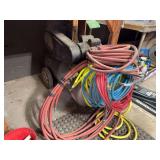 Cast Iron 4.5 HP 20 Gallon Air Compressor with Assorted Air Hoses