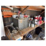 Assorted Workshop Hardware, Tools, and Storage Lot