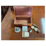 Lane Cedar Miniature Chest with Assorted Vanity and Compact Accessories