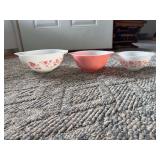 Pyrex Gooseberry Cinderella Mixing Bowl Set of 3