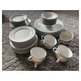 Royal Court Fine China Blue Fantasy Pattern Dinnerware Set
