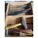 Assorted Hammer and Striking Tool Collection Including Estwing and Sledgehammers