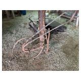 Lot of Two Yard and Garden Implements Including Push Cultivator and Lawn Sweeper