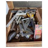 Assorted Hand Tools and Measuring Squares Lot