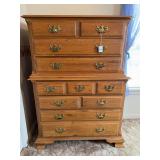 Keller Corydon Plant Oak Tall Chest of Drawers Dresser