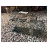 Two Tiered Wire Mesh Live Animal Trap Cage