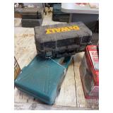 Dewalt DW682 Plate Joiner and Makita JR3000V Recipro Saw in Cases