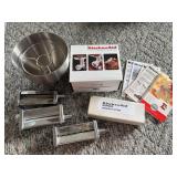 KitchenAid Stand Mixer Attachments Lot with Pasta Cutters and Grinder