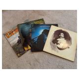 Lot of Four Classic Country Vinyl LP Records: Johnny Cash, Conway Twitty, and C.W. McCall