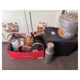 Assorted Household Hardware, Tools, and Storage Lot