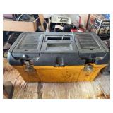 Plastic Tool Box with Assorted Hand Tools and Sockets
