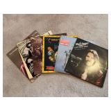 Lot of 7 Classic Rock Vinyl Records featuring Bob Seger, The Doobie Brothers, Charlie Daniels Band, and Peter Frampton