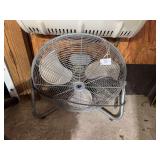 Metal Floor Fan with Protective Cage and Stand