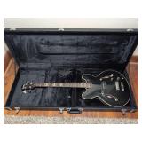 Douglas Hollow Body Electric Bass Guitar with Hard Shell Case