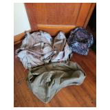 Assorted Bags Including Athletic Works Duffels and US Military Issue Duffel Bag