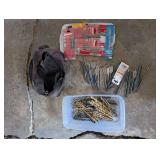 Assorted Drill Bit Collection with Storage Bag and Container