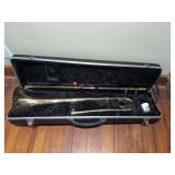 Brass Tenor Trombone with Hard Case and Accessories