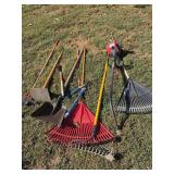 Assorted Yard and Garden Tools with Hyper Tough Gas Trimmer
