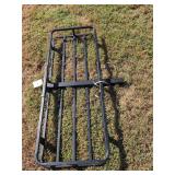 Black Steel Hitch-Mounted Cargo Carrier