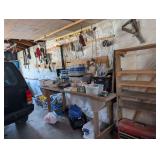 Craftsman Red Metal Tool Box with Hand Tools and Shop Accessories