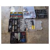 Assorted Hardware, Fasteners, Connectors, and Organizing Cases