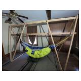 Custom Wooden Indoor Hammock Stand with Hammock and Accessories
