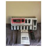 Boss GT-10B Bass Effects Processor with Ernie Ball Pedal and Dunlop JH-1