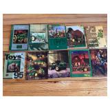 (10) 1990's John Deere Ertl Toy Pocket Catalogs
