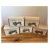 (5) 1/43 John Deere Pewter Tractors SC