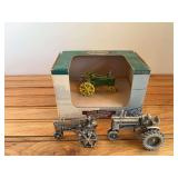 (3) 1/43 John Deere Pewter Tractors SC