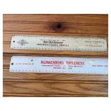 (2) International Trucks Steel Rulers