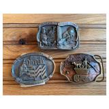 (3) Belt Buckles