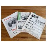 (3) John Deere Tractor Sales Literature