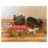 (3) Horse Drawn Wagons