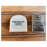 (2) John Deere Lighter + Tape Measure